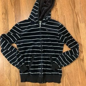 Nike The Athletic Dept Velour full zip hoodie S